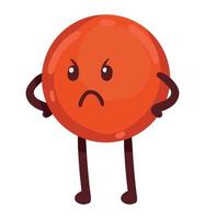 red angry emoji vector