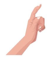 finger point right direction vector