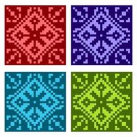 flat colorful beautiful decorative ethnic woven background texture 2 vector