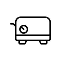 indicator toaster icon vector outline illustration