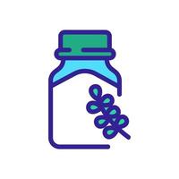 thyme flower bud icon vector outline illustration