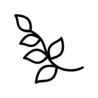 flower poisonous icon vector outline illustration