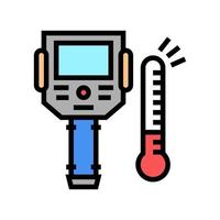 thermal imager color icon vector illustration