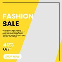 Fashion sale banner template vector