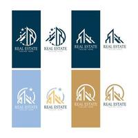 Real Estate Business Logo icon illustration Template, Building, Property Development, and Construction Logo Vector