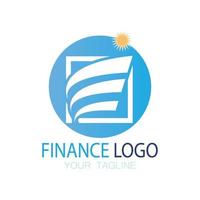 negocio finanzas y marketing logo vector ilustración plantilla icono diseño contabilidad financiera logo con moderno vector concepto