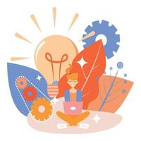 Searching for Innovative Ideas vector