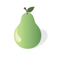 Isolated pear graphic vector