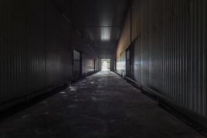 Empty hangar for fruits and vegetables in storage stock. production warehouse. Plant Industry photo