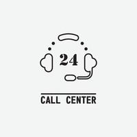 call center icon vector