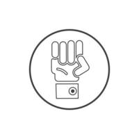 Hand gestures and sign language isolated vector