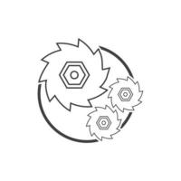 Gear Logo Template vector icon