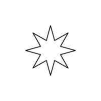 estrellas, plantilla de logotipo de ilustración de vector de icono de línea delgada nocturna. adecuado para muchos propósitos.