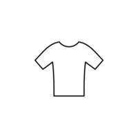 Shirt, Fashion, Polo, Clothes Thin Line Icon Vector Illustration Logo Template. Suitable For Many Purposes.