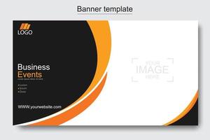 Vector abstract design web banner template. Web Design Elements - Header Design. Abstract geometric web banner template on grey background.