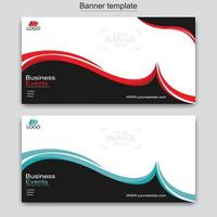 Vector abstract design web banner template. Web Design Elements - Header Design. Abstract geometric web banner template on grey background.