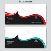 Vector abstract design web banner template. Web Design Elements - Header Design. Abstract geometric web banner template on grey background.