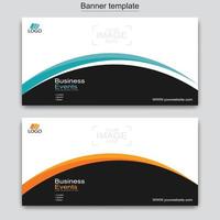 Vector abstract design web banner template. Web Design Elements - Header Design. Abstract geometric web banner template on grey background.