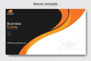 Vector abstract design web banner template. Web Design Elements - Header Design. Abstract geometric web banner template on grey background.