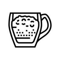 ilustración de vector de icono de línea de café raf