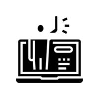 human greeting glyph icon vector illustration