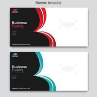 Vector abstract design web banner template. Web Design Elements - Header Design. Abstract geometric web banner template on grey background.