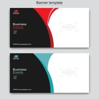 Vector abstract design web banner template. Web Design Elements - Header Design. Abstract geometric web banner template on grey background.