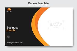 Vector abstract design web banner template. Web Design Elements - Header Design. Abstract geometric web banner template on grey background.