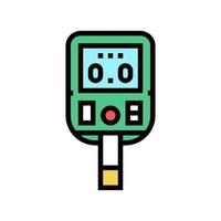 glucose monitoring gadget color icon vector illustration