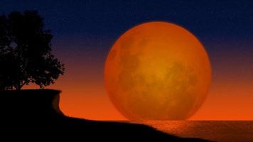 Beautiful Realistic Digital Painting. You can use this asset for background your content like as fantasy, adventure, astrophotography, nature, video, advertisement, education, banner, backdrop ads etc photo