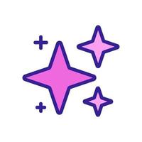 star flare effect icon vector outline illustration