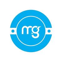 diseño del logotipo de la letra mg. letras iniciales mg logo icono vector