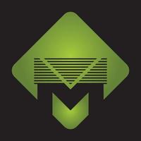Abstract business design template logo icon with letter M vector