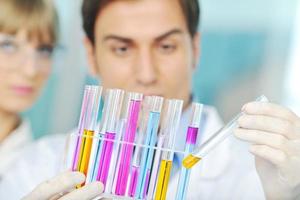 science people in bright lab photo