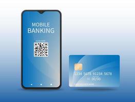 Smart technology for online bank operations and online transactions vector