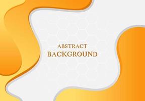 Abstract yellow background liquid with white space in the middle vector