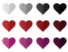 Love in various colors vector