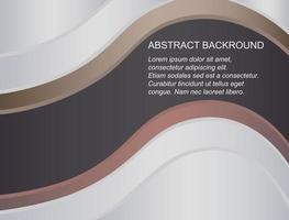 Abstract wave background with white and brown and red colors vector
