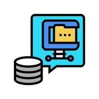 file compression digital processing color icon vector illustration