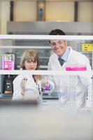 science people in bright lab photo