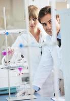 science people in bright lab photo