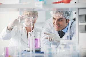 science people in bright lab photo