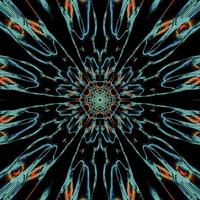mandala de flores de caleidoscopio. ilustración vectorial mosaico colorido vectorial vector