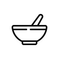 thyme spice plate icon vector outline illustration