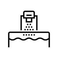 washing machine line icon vector illustration