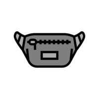 pouch bag color icon vector illustration