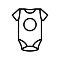 clothes slip baby line icon vector illustration