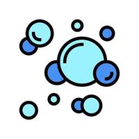 bubbles oxygen color icon vector illustration