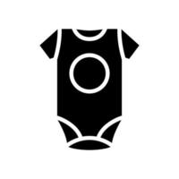 clothes slip baby glyph icon vector illustration