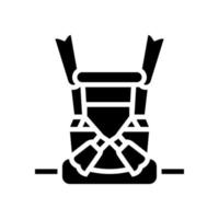 baby carrier glyph icon vector illustration